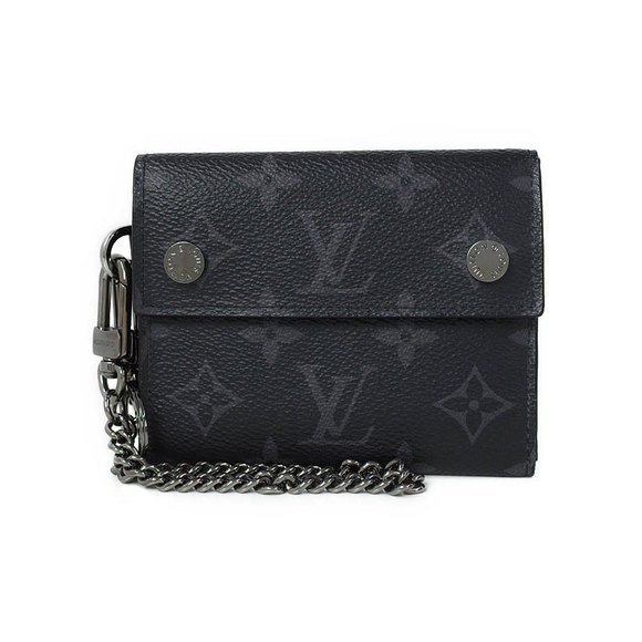 Louis Vuitton Tri Eclipse Wallet Chain Monogram Black - Picture 1 of 8